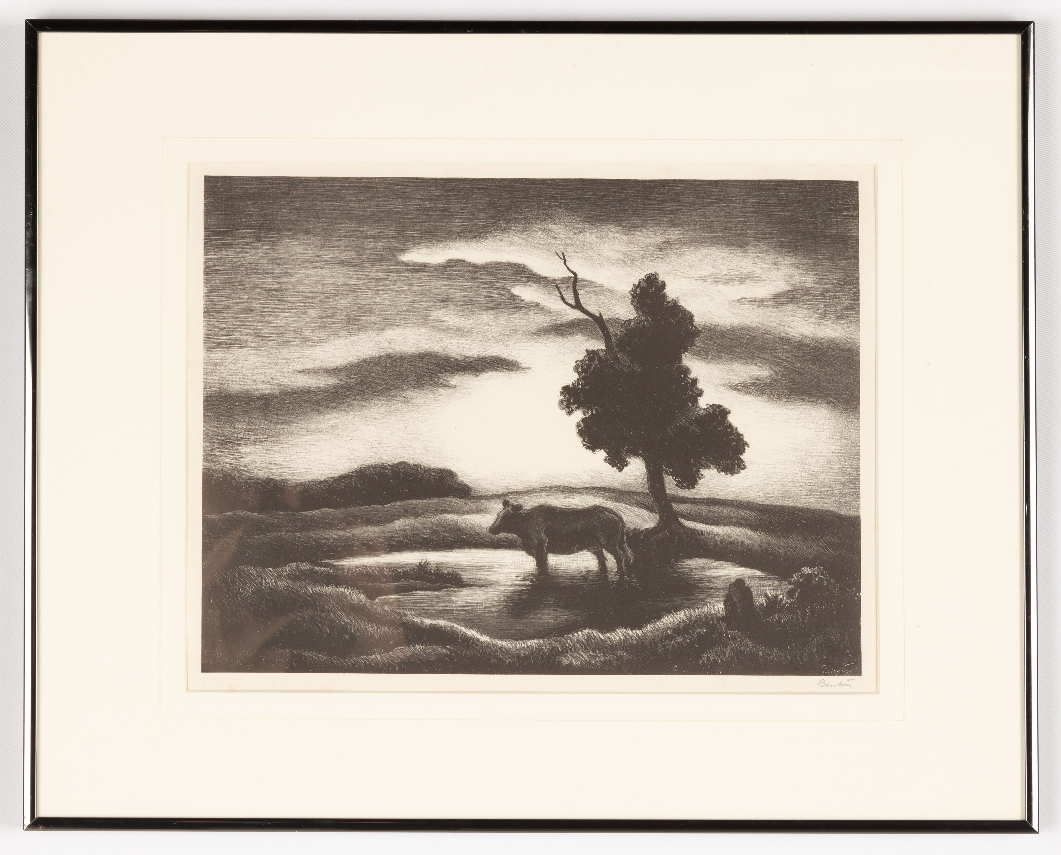 Thomas Hart Benton (American, 1889-1975) "Sunset" | Cottone Auctions