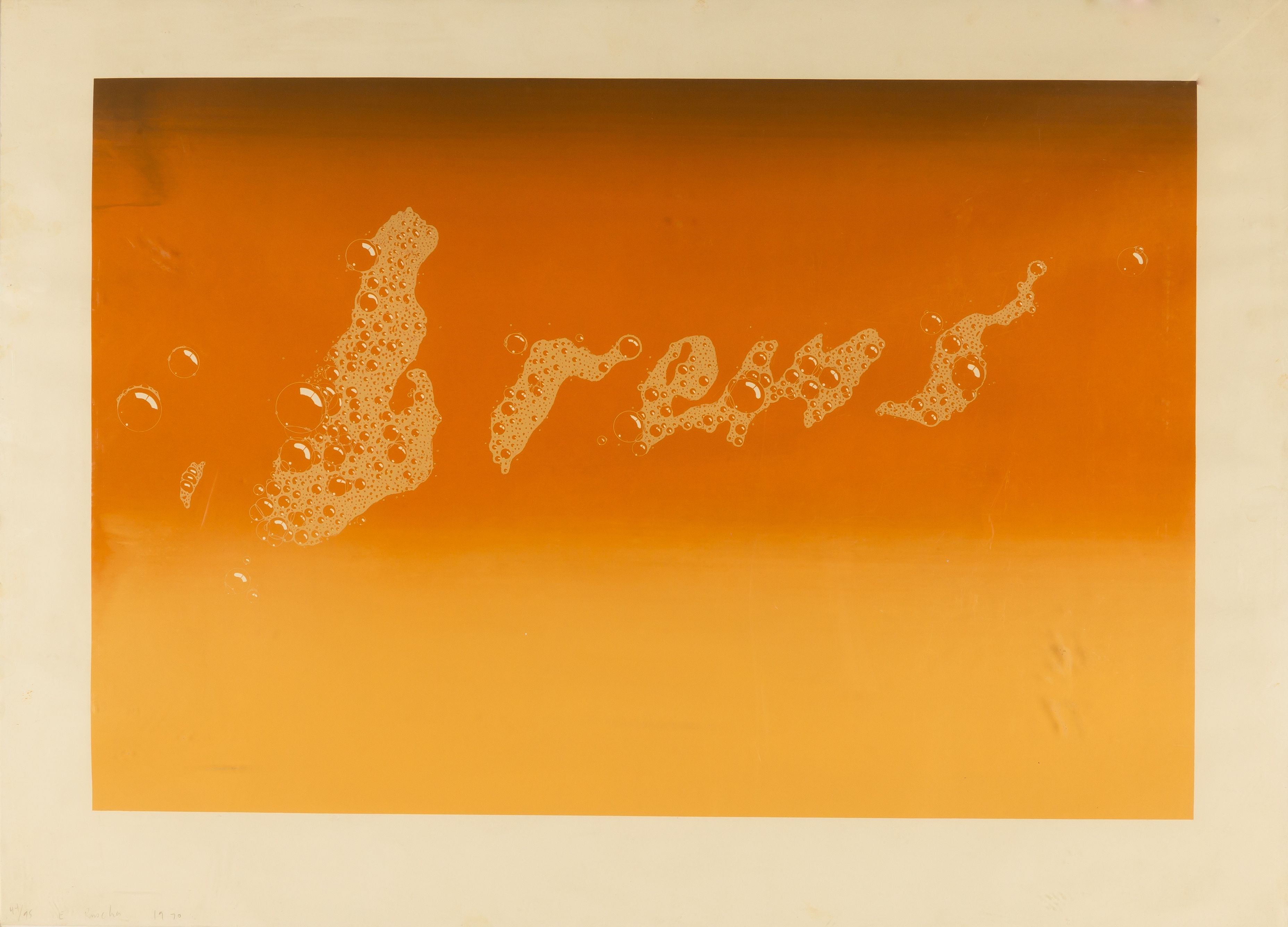 Ed Ruscha (American, b. 1937) Brews | Cottone Auctions