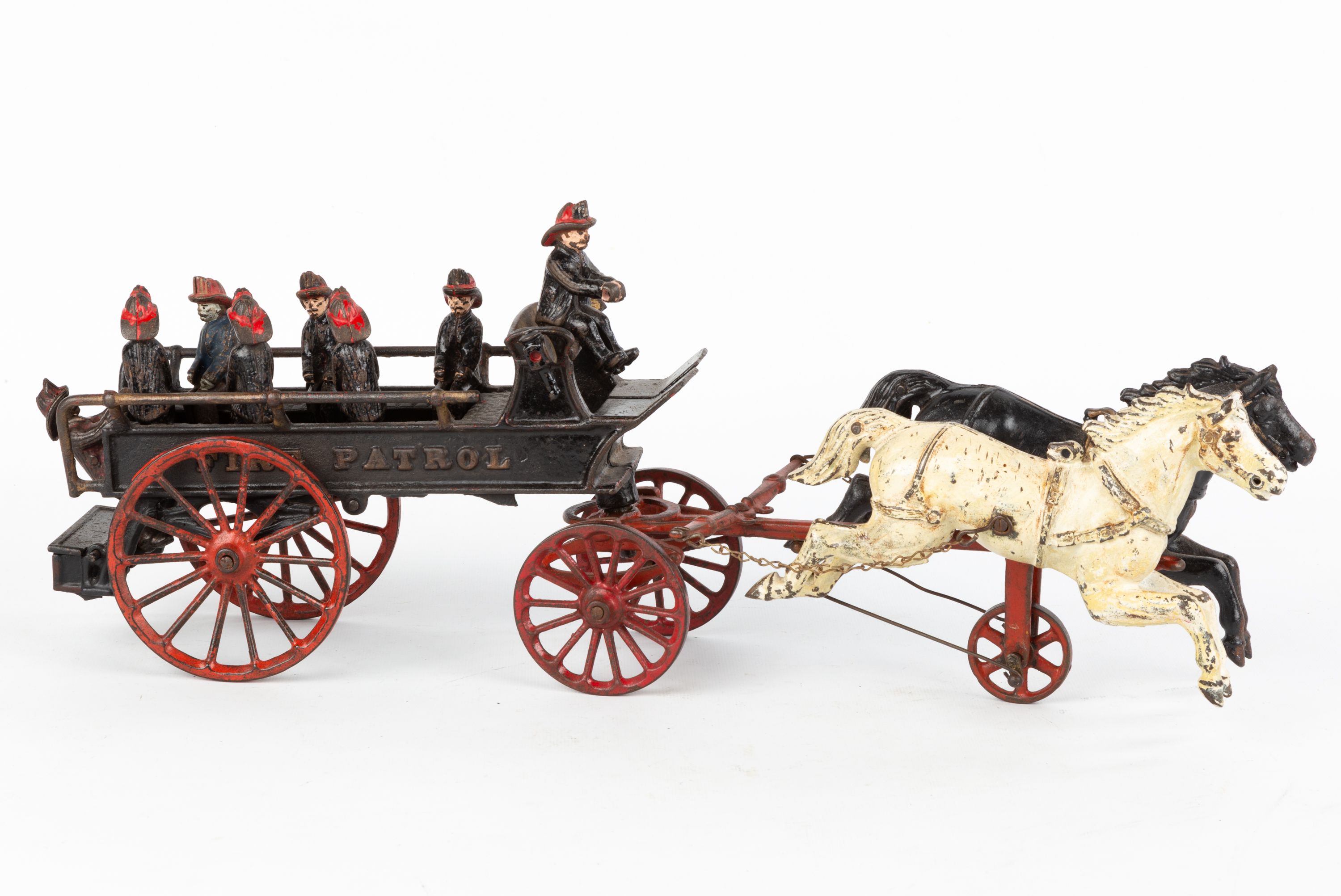 Cast Iron Horse Drawn Fire Patrol | Cottone Auctions