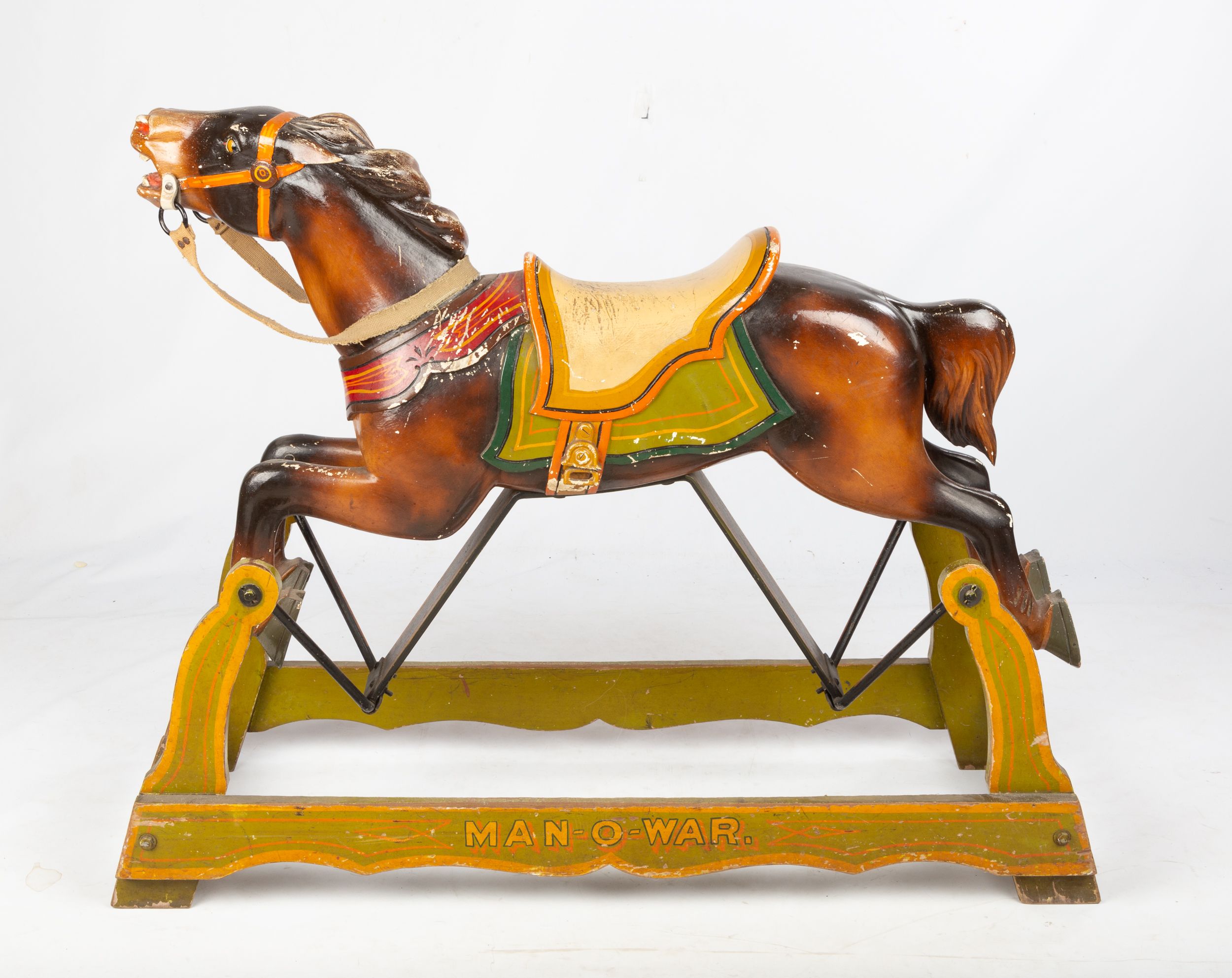 Man - O - War Carousel Rocking Horse Attributed to Herschell Spillman ...