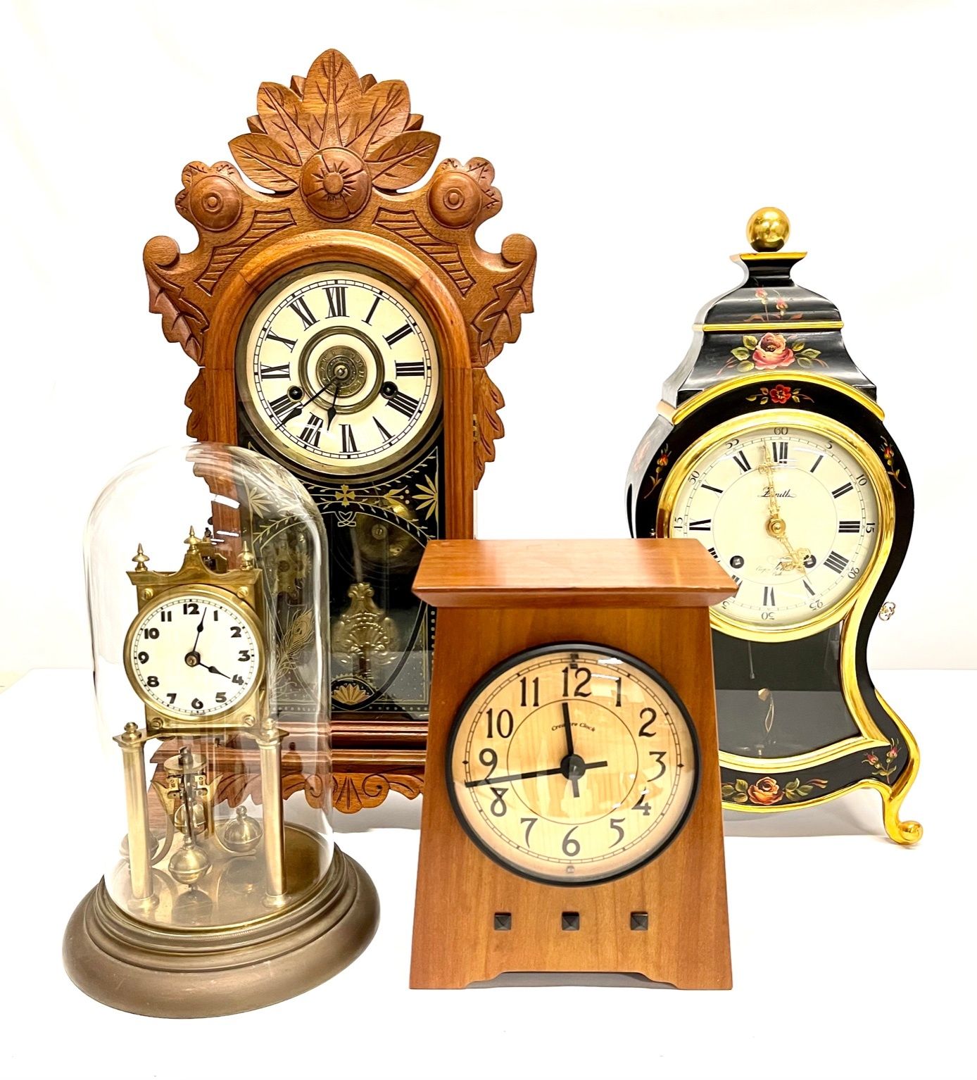 (4) Shelf Clocks | Cottone Auctions