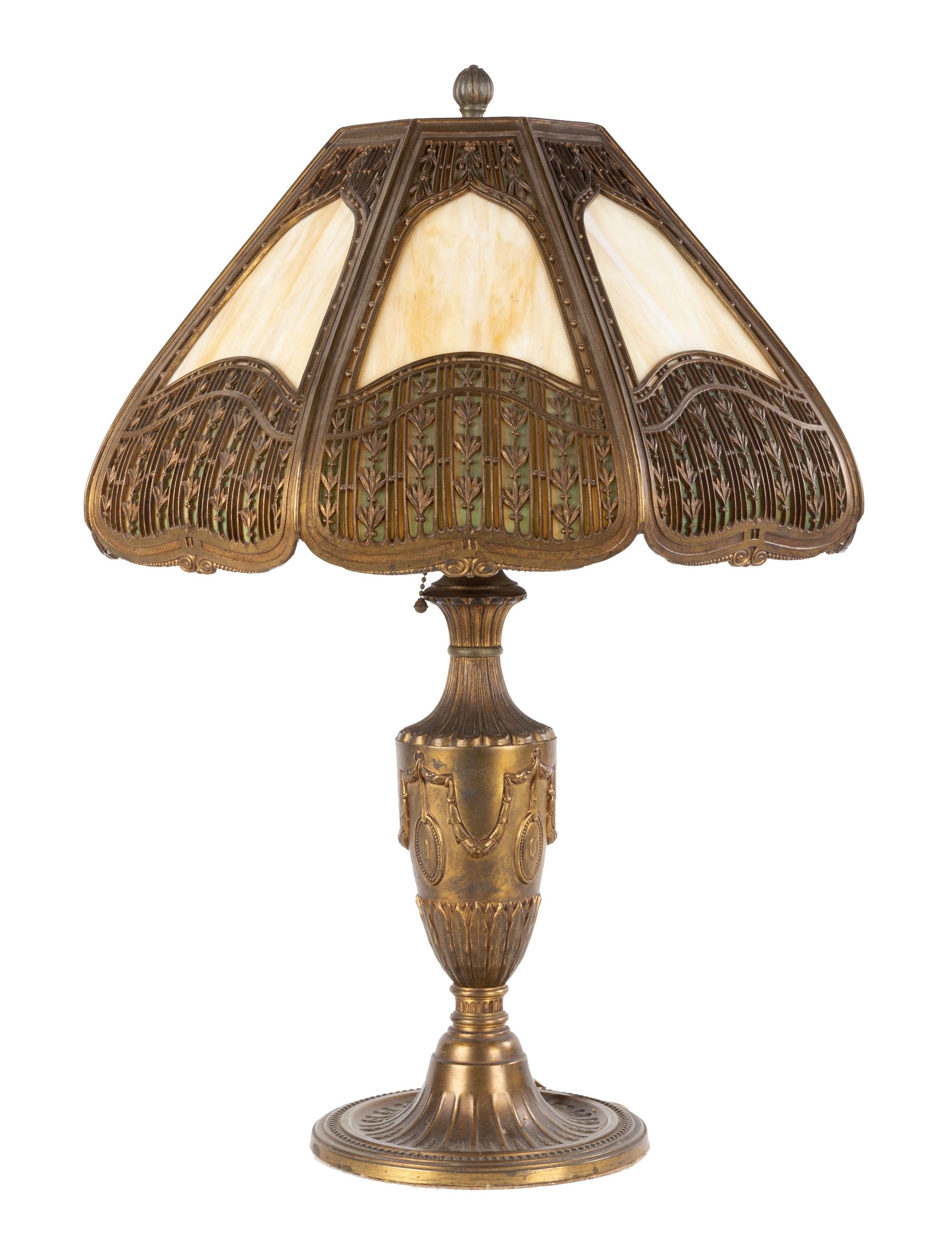 Bradley & Hubbard Panel Lamp | Cottone Auctions