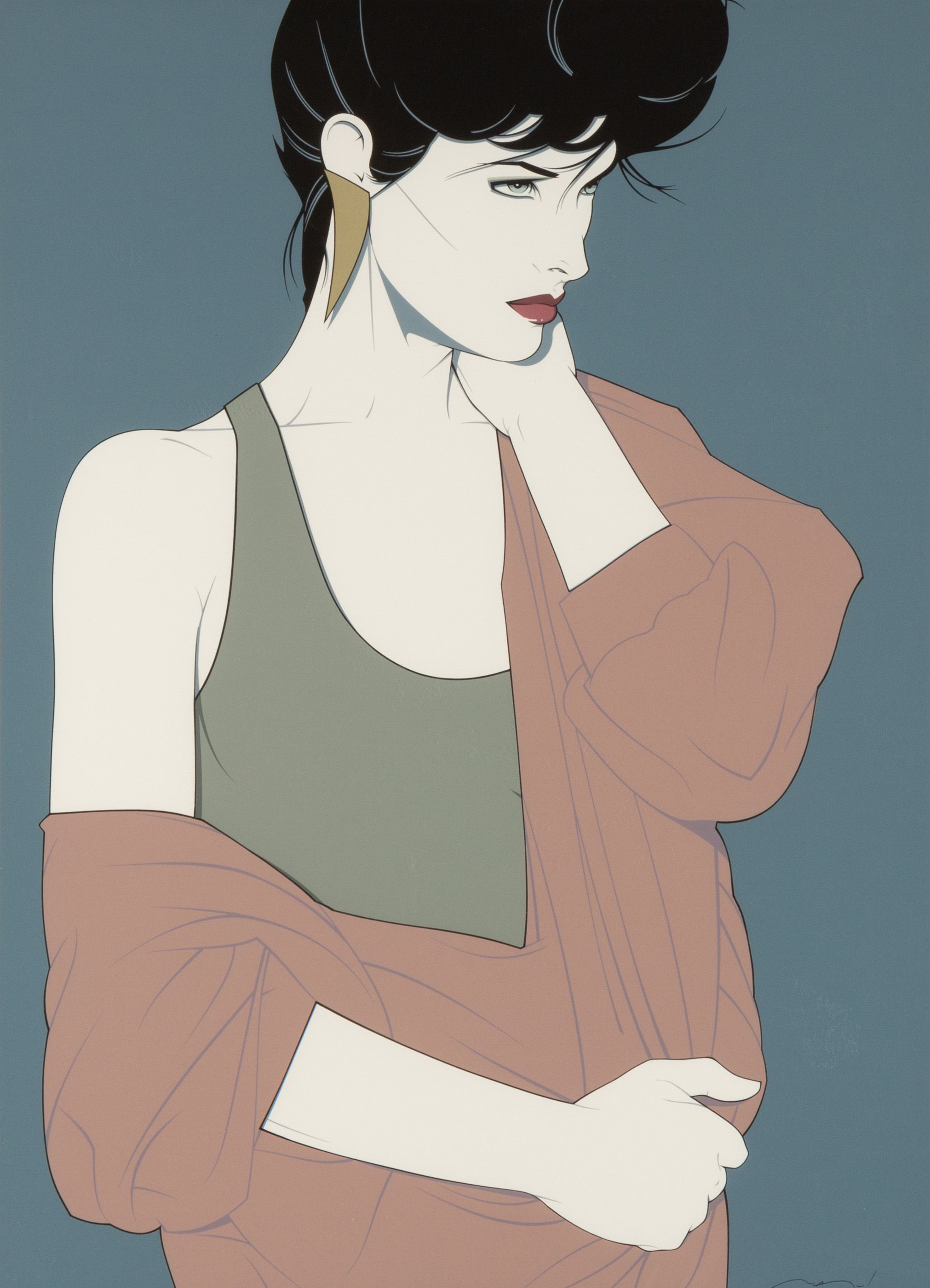 Patrick Nagel American 1945 1984 Commemorative 10 Exhibition Poster   0319ppnage 