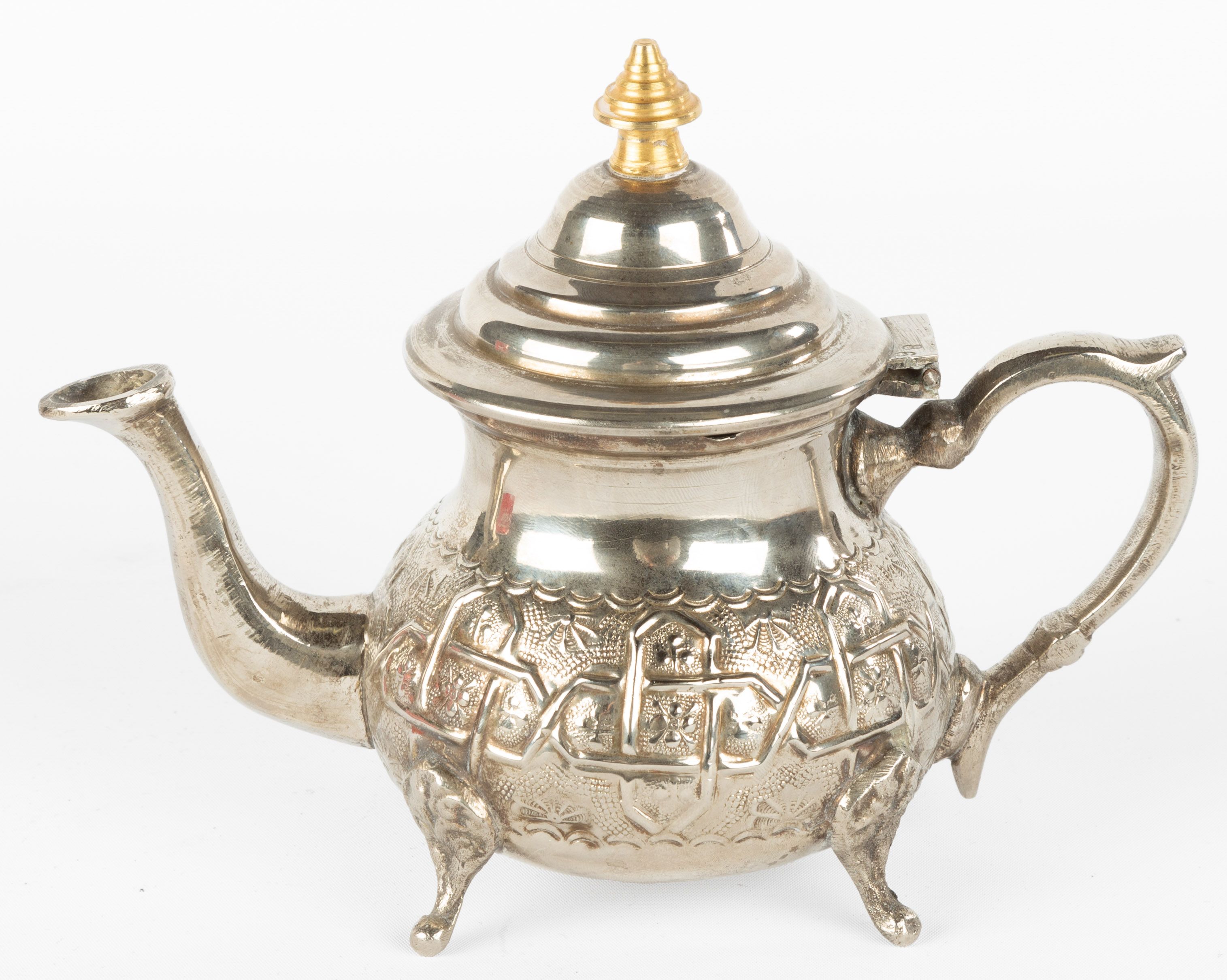 Moroccan Silver Tea Pot | Cottone Auctions