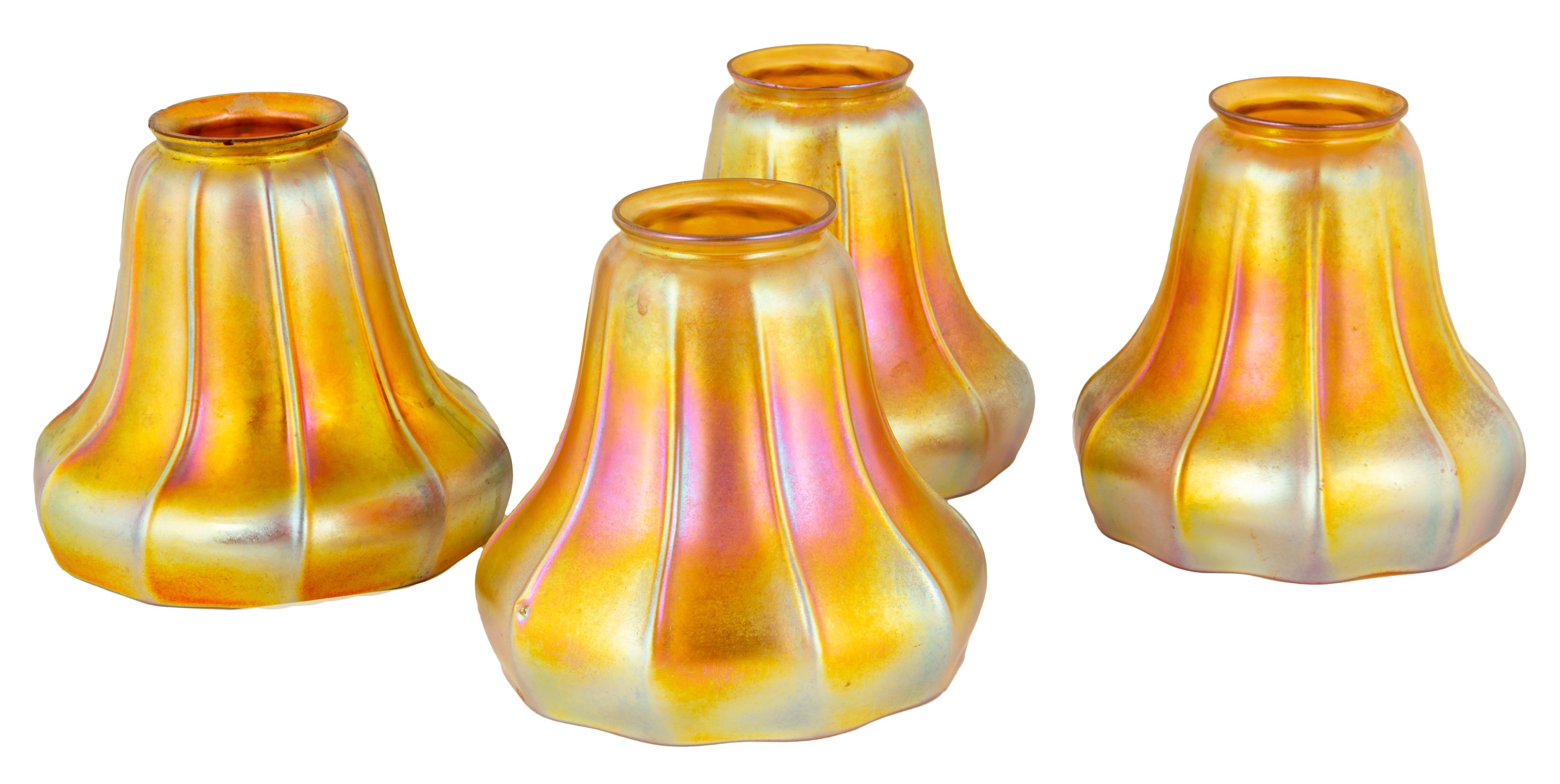 (4) Steuben Art Glass Shades | Cottone Auctions