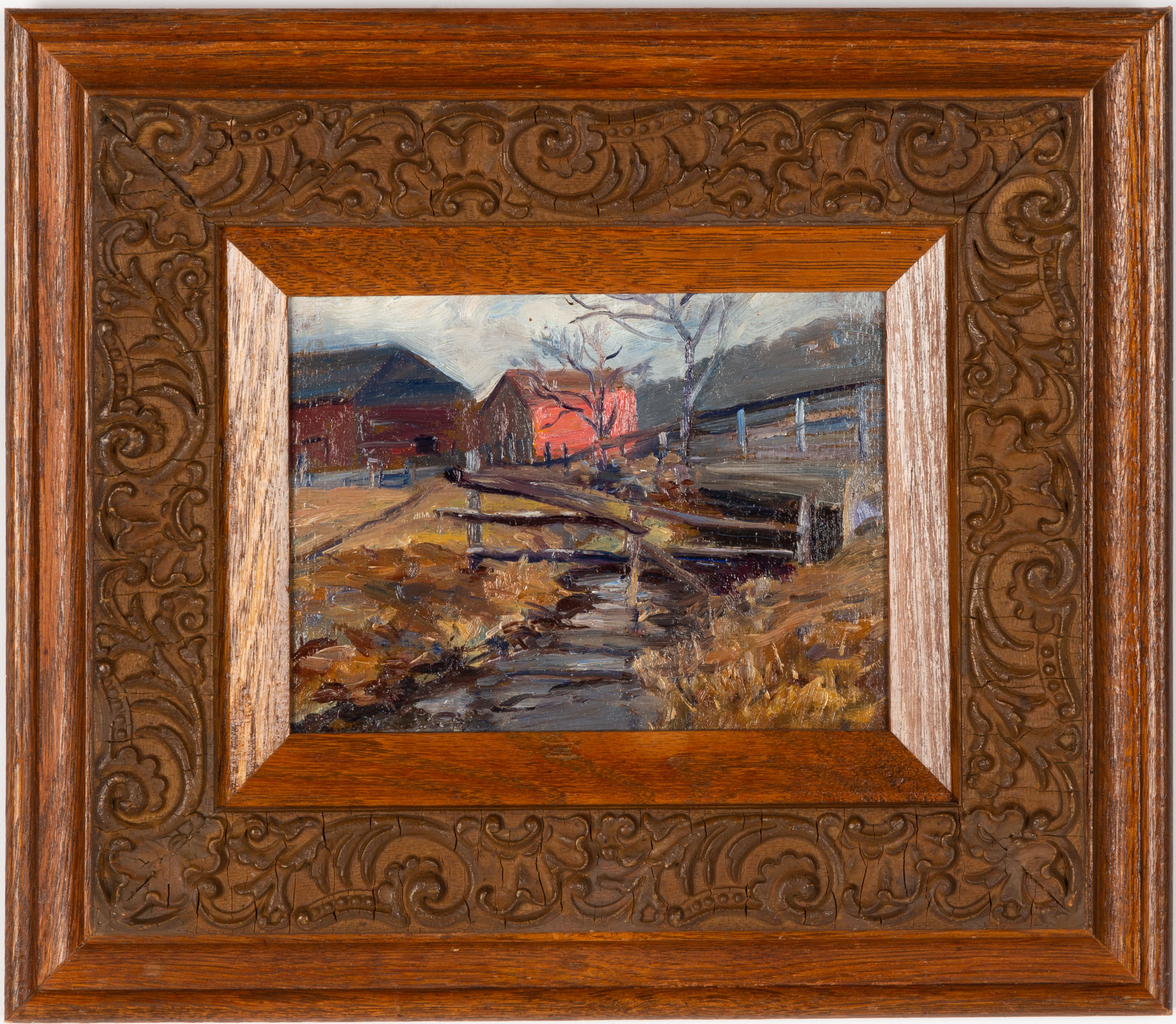 George Renouard (American, 1885-1954) Barn August | Cottone Auctions