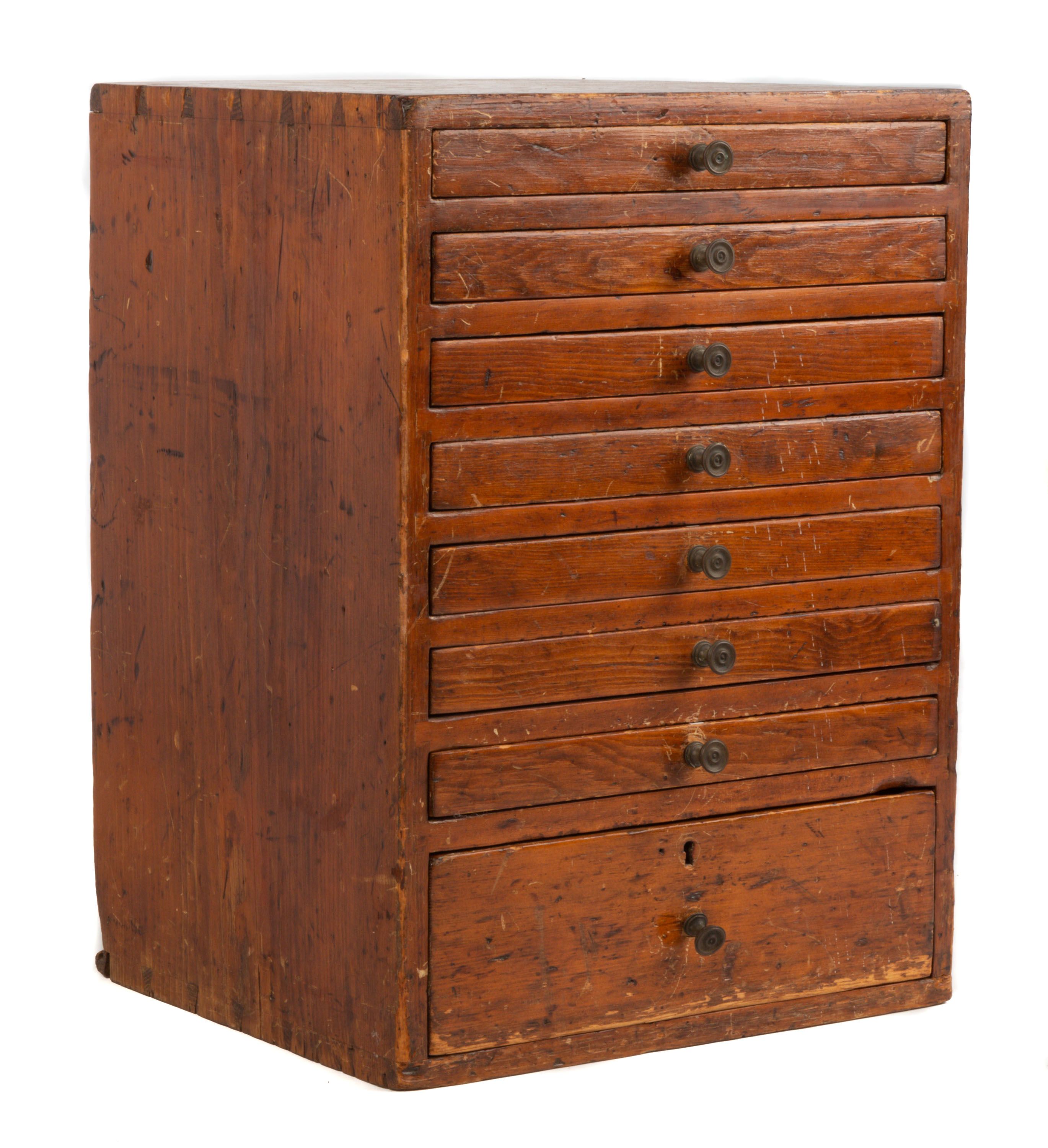 American Pine Drawer Unit | Cottone Auctions