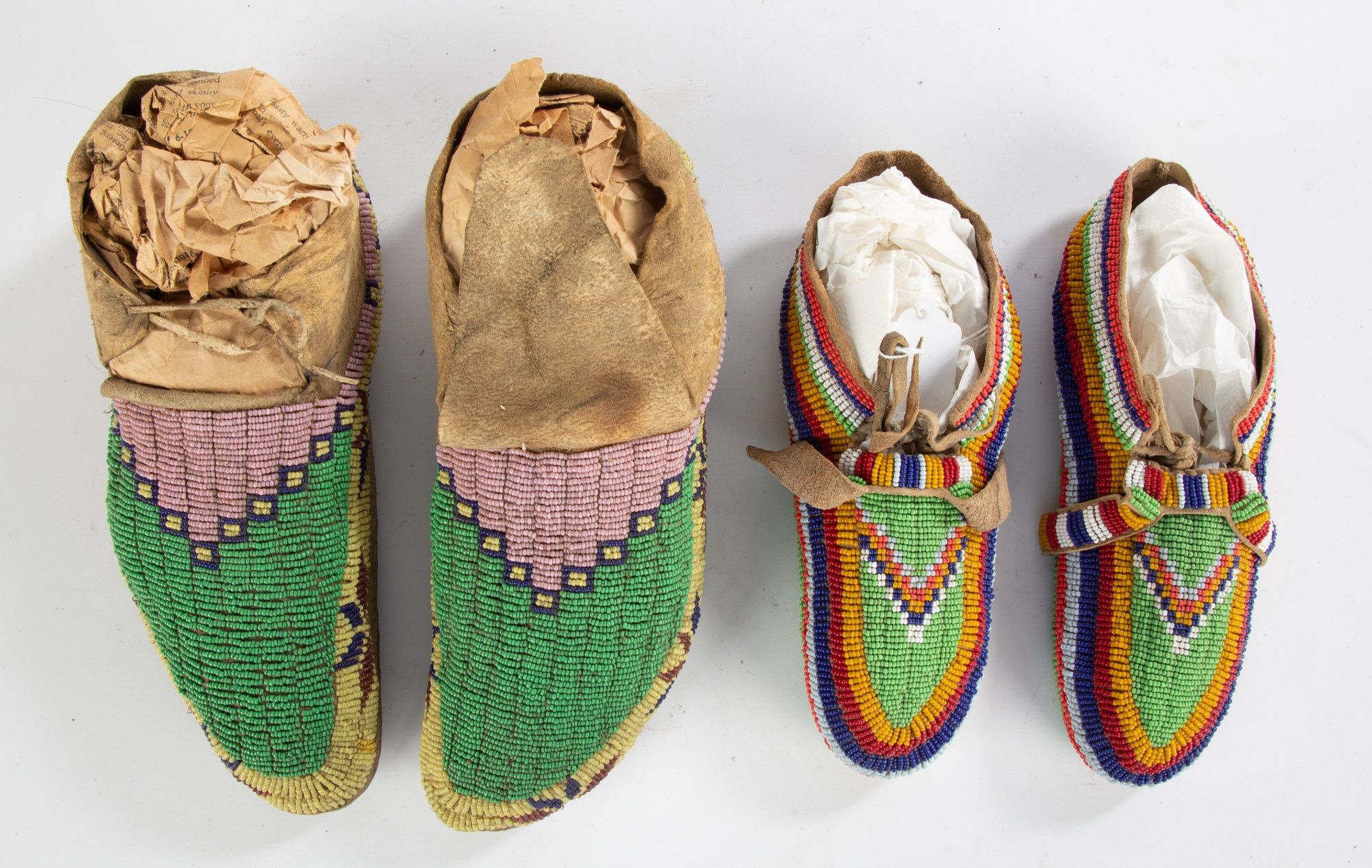 2 Pair Of Native American Moccasins Cottone Auctions 