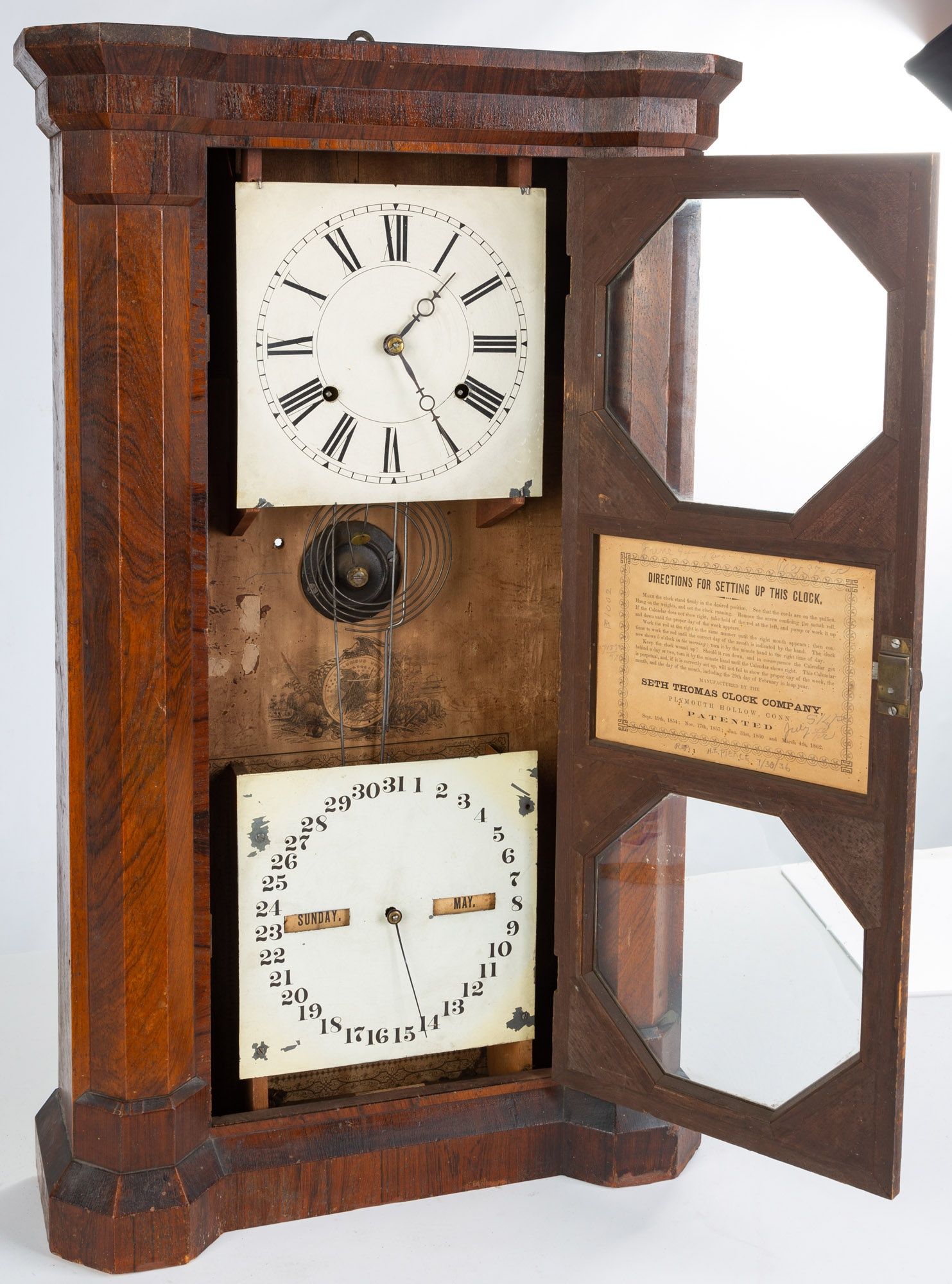 Seth Thomas Calendar Clock Cottone Auctions