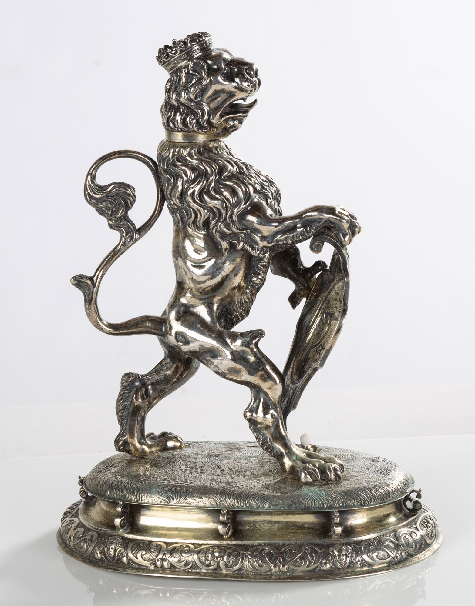 German Silver Gilt Heraldic Lion Cup | Cottone Auctions