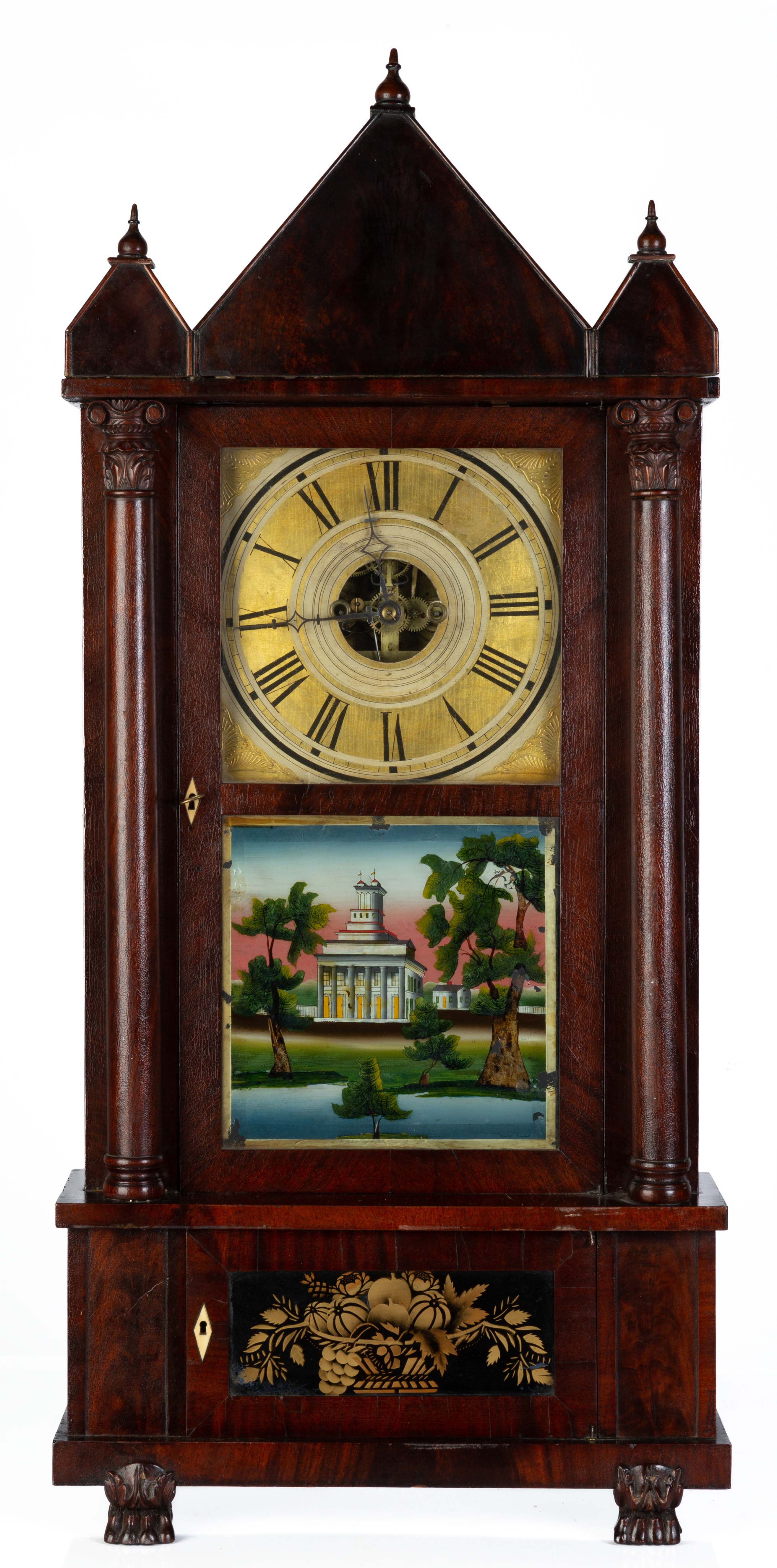 Spencer Hotchkiss Co Salem Bridge Ct Shelf Clock Cottone Auctions