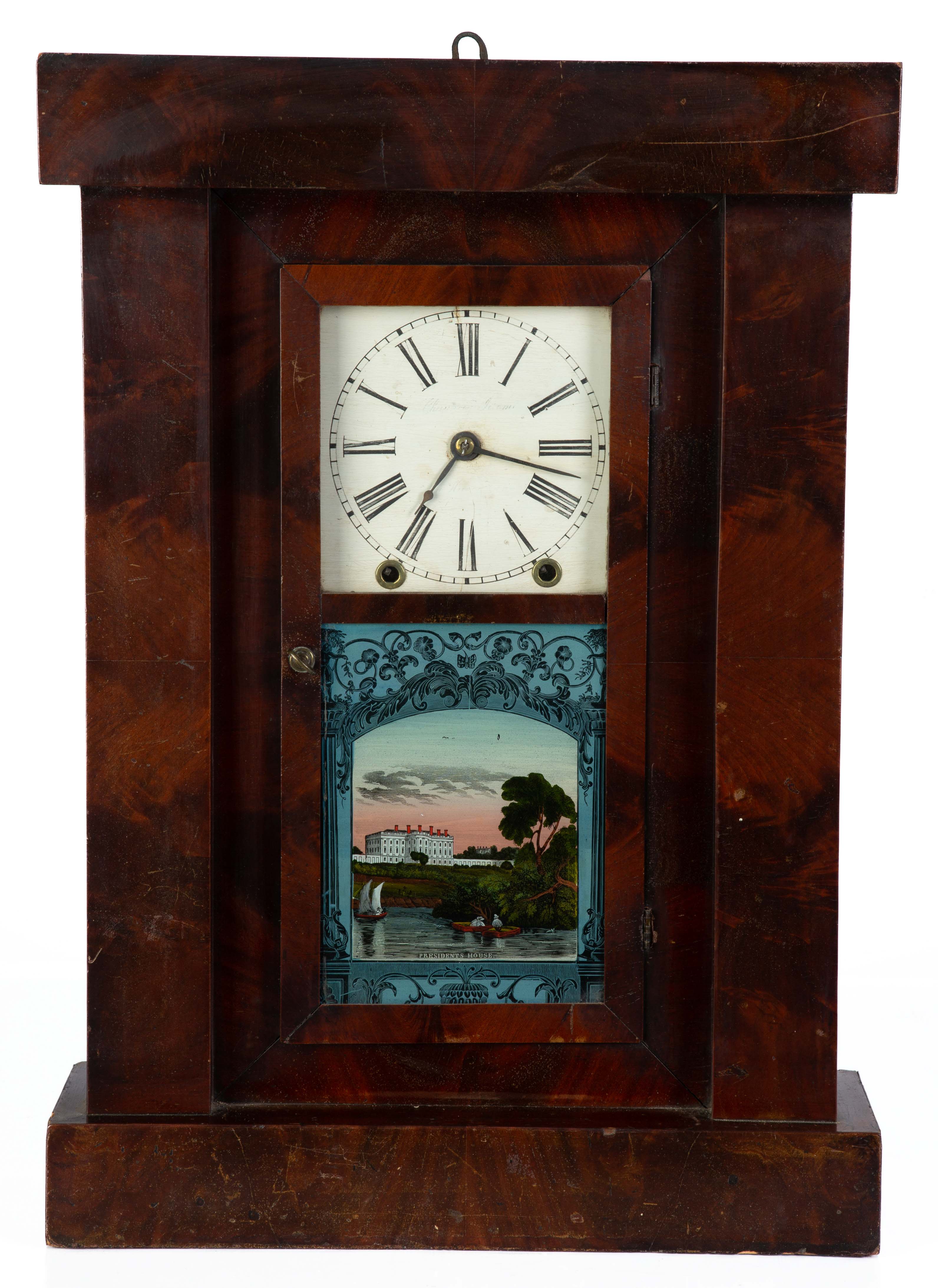 Chauncey Jerome, New Haven, Flat Empire Column Clock | Cottone Auctions