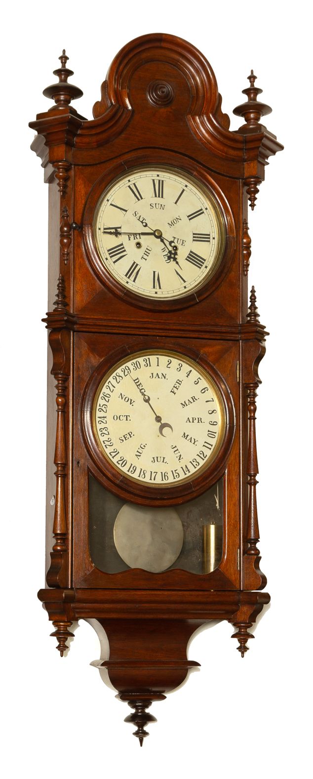 No. 3 Regulator Clock (Lewis Calendar) | Cottone Auctions