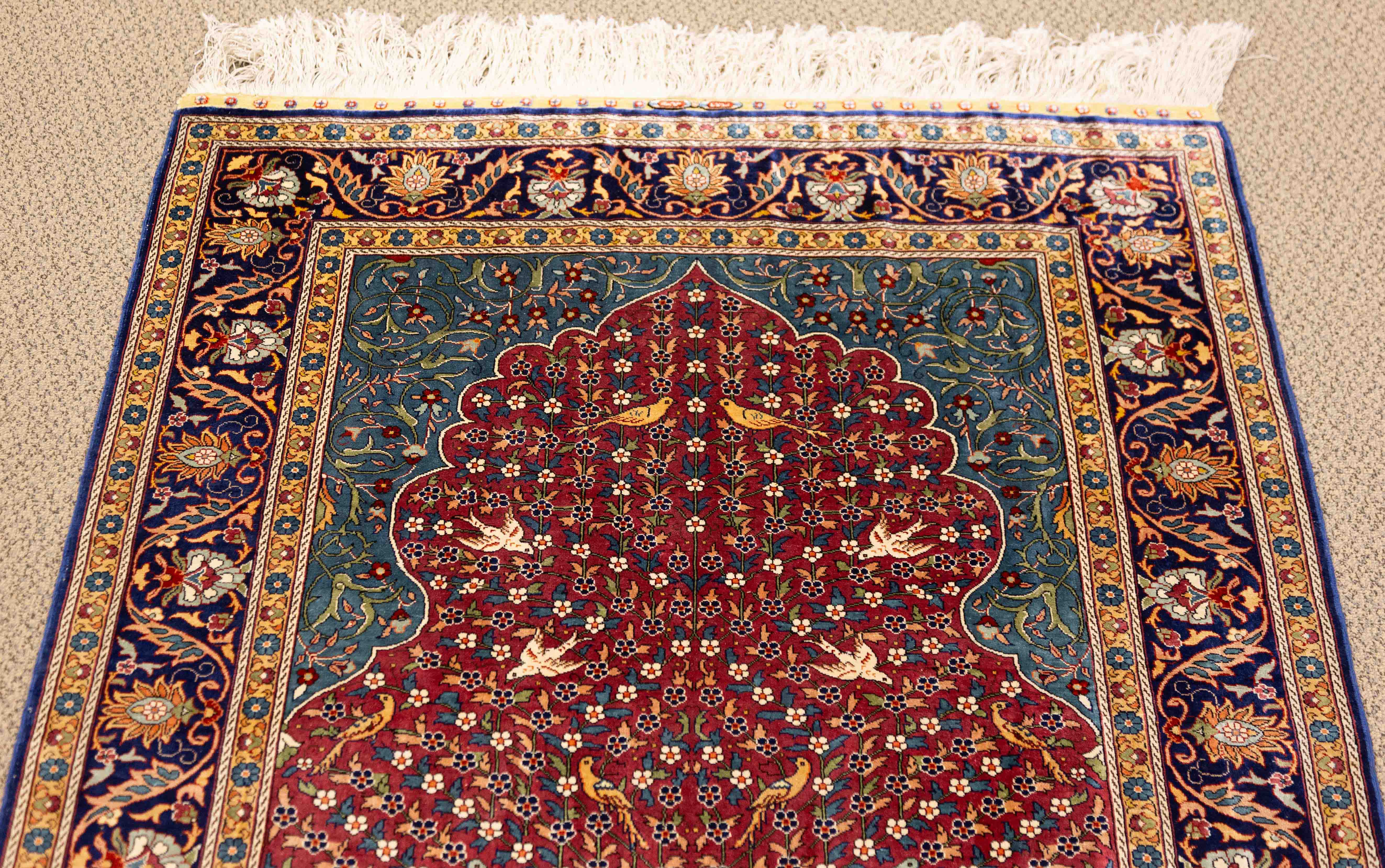 Ozipek Hereke Silk Rug (Tree of Life) | Cottone Auctions