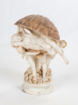 Umberto Stiaccini (Italian, 19th/20th century) "La Perla" Table Lamp
