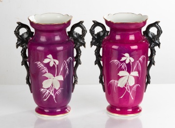 Two Continental Porcelain Vases