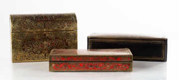 Three Boulle Casket and Dresser Boxes