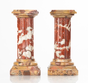Pair of Fossilized Marble Doric Columns
