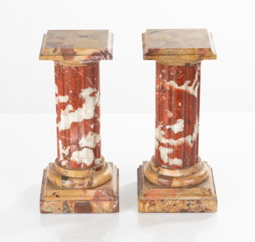 Pair of Fossilized Marble Doric Columns