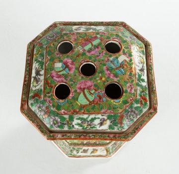 Chinese Rose Medallion Bough Pot