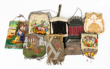 Nine Antique Ladies' Beaded Bags
