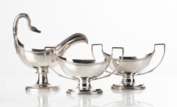 Three Sterling Silver Sauce Boats