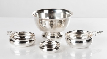 20th Century American Sterling Porringers and Bowl