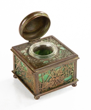 Tiffany Studios Grapevine Inkwell