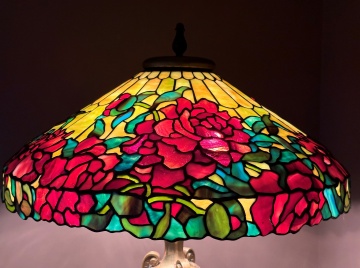 Rare Duffner & Kimberly Peony Floor Lamp