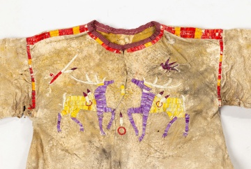 Sioux Elk Dreamer's Society Quilled Hide Girl's Dress