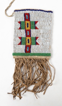 Beaded and Fringed Bag