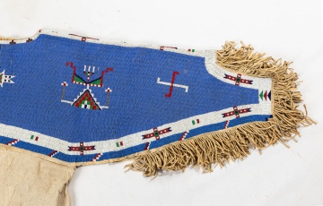 Cheyenne Woman's Dress with Whirling Log Motif