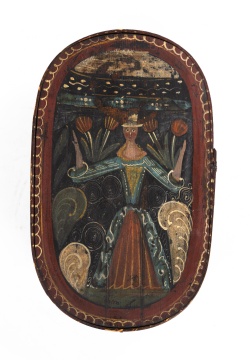 Painted Bridal Box with Woman