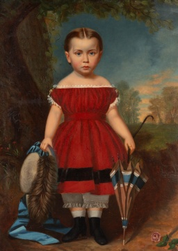 American Portrait of a Girl with Umbrella