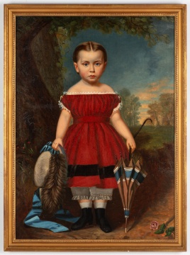 American Portrait of a Girl with Umbrella