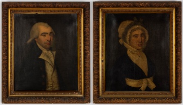 Early American Republic Couple Portraits, Attributed to Ralph Earl (American, 1751-1801)