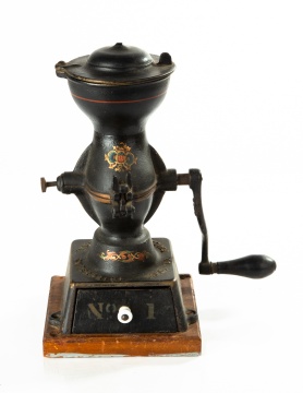 19th Century Enterprise Mfg. Co. Cast Iron Coffee Mill Grinder