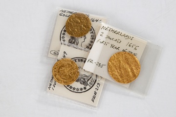 Three Netherlands Gelderland, Ducat Gold Coins