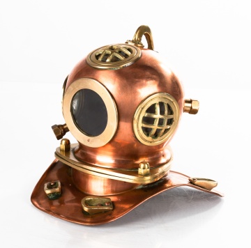 Rolex Copper & Brass Diving Helmet Watch Display