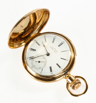 American Waltham 18K Gold Pocket Watch with Repeater