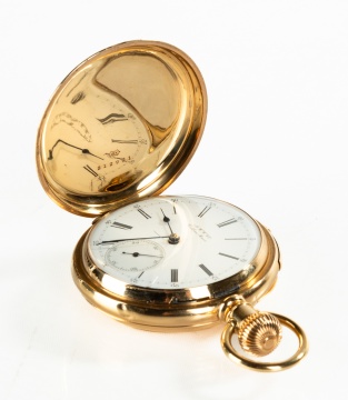 American Waltham 18K Gold Pocket Watch with Repeater
