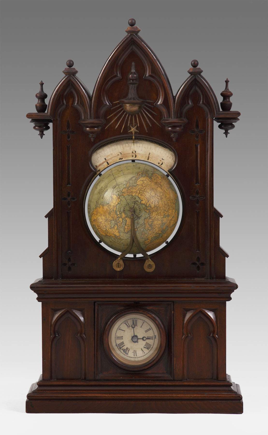 very-rare-laporte-hubbell-solar-globe-shelf-clock-cottone-auctions