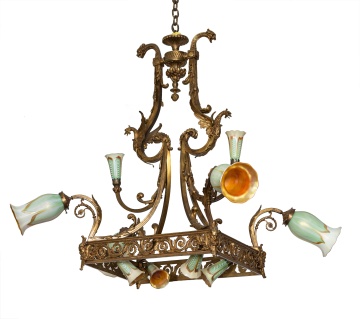 Art Nouveau Chandelier, Attributed to Edward F. Caldwell & Co.