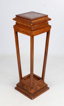 Oriental Marble Top Pedestal