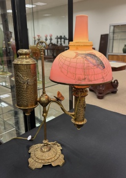 Rare & Unique Mount Washington Burmese Student Lamp