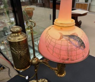 Rare & Unique Mount Washington Burmese Student Lamp