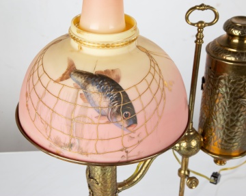 Rare & Unique Mount Washington Burmese Student Lamp