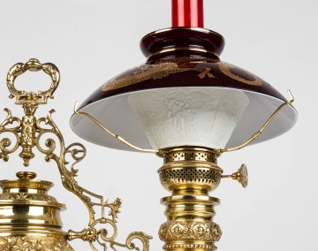 Double Harvard Student Lamp