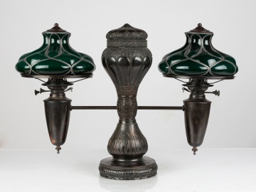 Moorish Double Student Lamp, Attributed to Revere