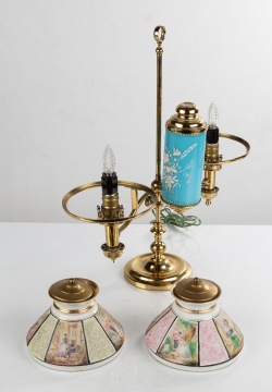 19th Century Double Student Lamp